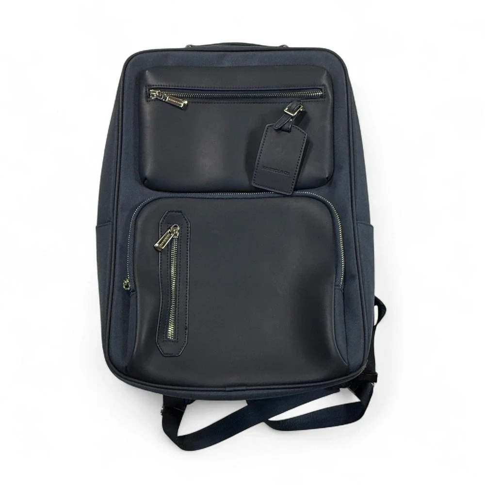Maverick & Co Backpack Explorer Light Business Travel Laptop Bag Navy Blue